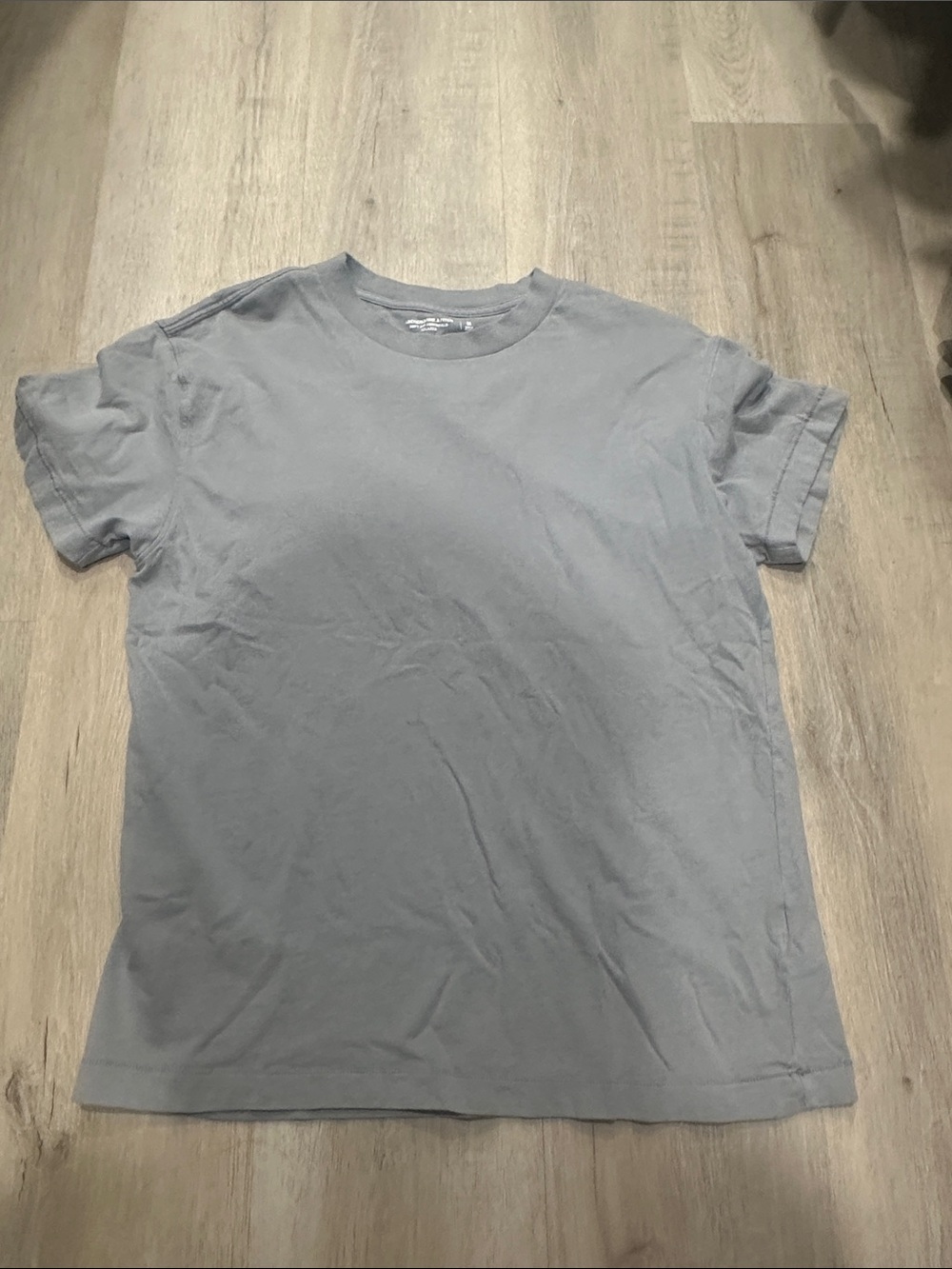 Abercrombie & Fitch Short Sleeve Crew Tee - Light Gray